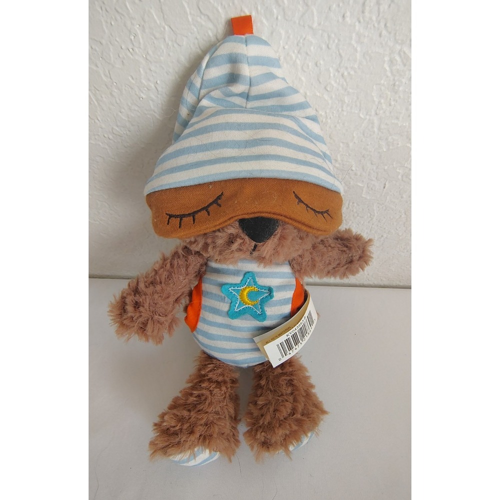 Dan Dee Sleepy Caps by April Kind Brown Bear Plush Stuffed Animal with Cap